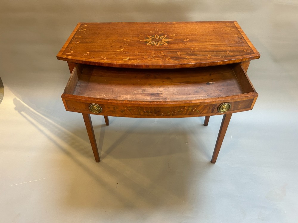George III inlaid mahogany side table View VII