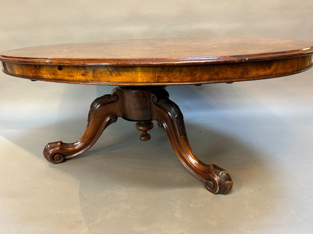 Victorian Burr Walnut Coffee Table View II