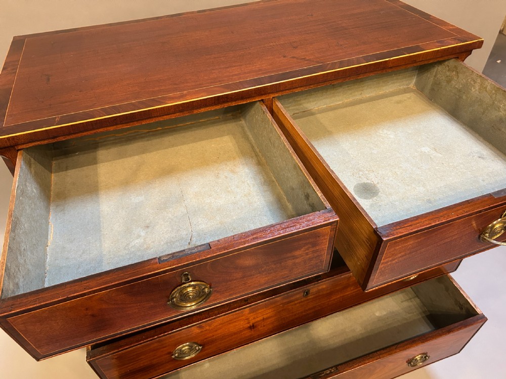 George III mahogany chest of drawers View VIII