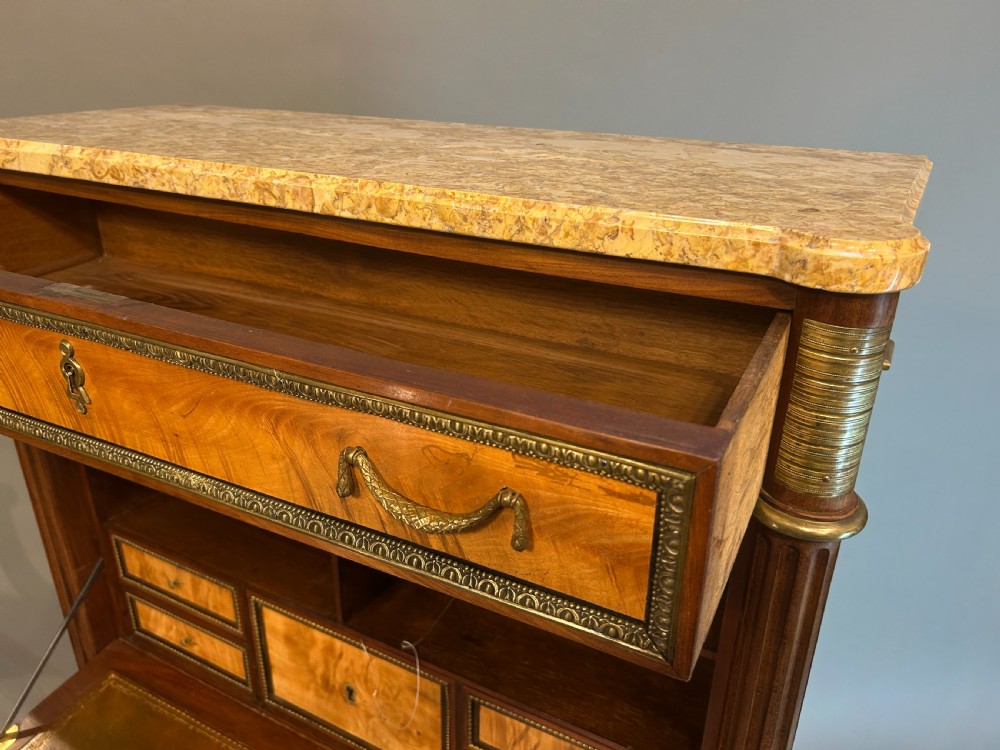 Louis XVI Escritoire Cabinet, Stamped Saunier View VIII