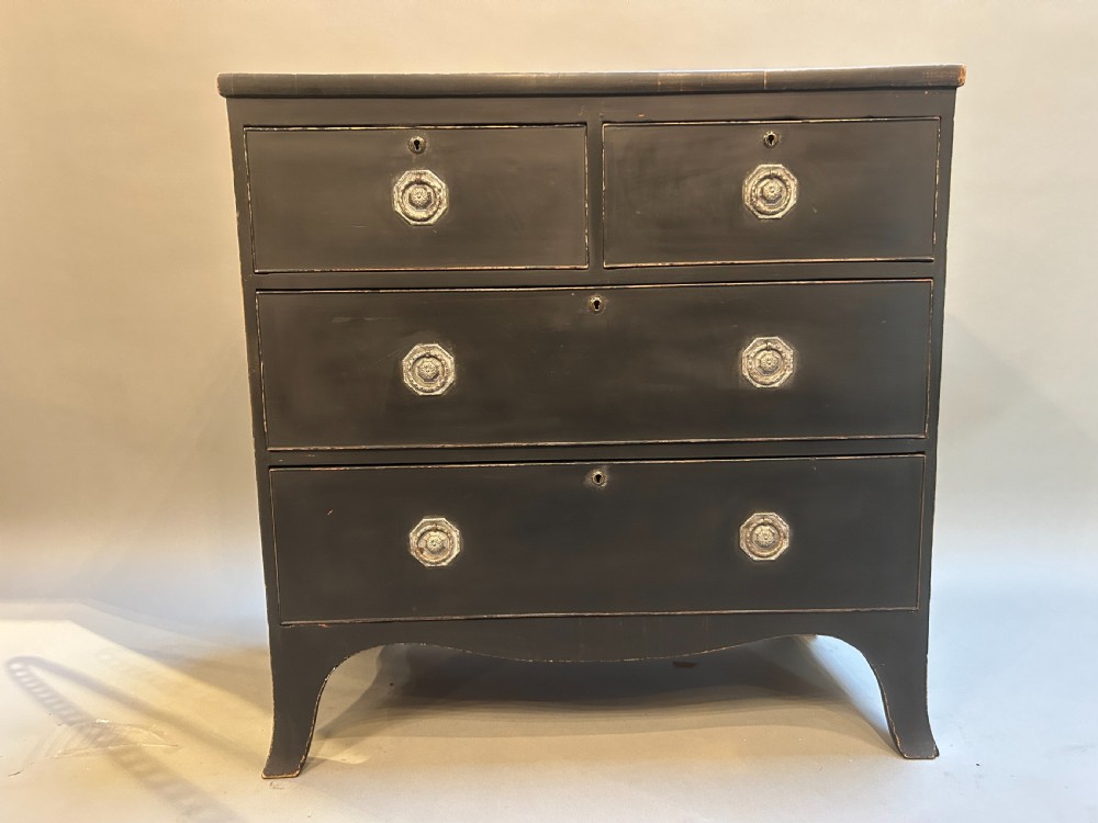 Regency Ebonised Chest Of Drawers View IV