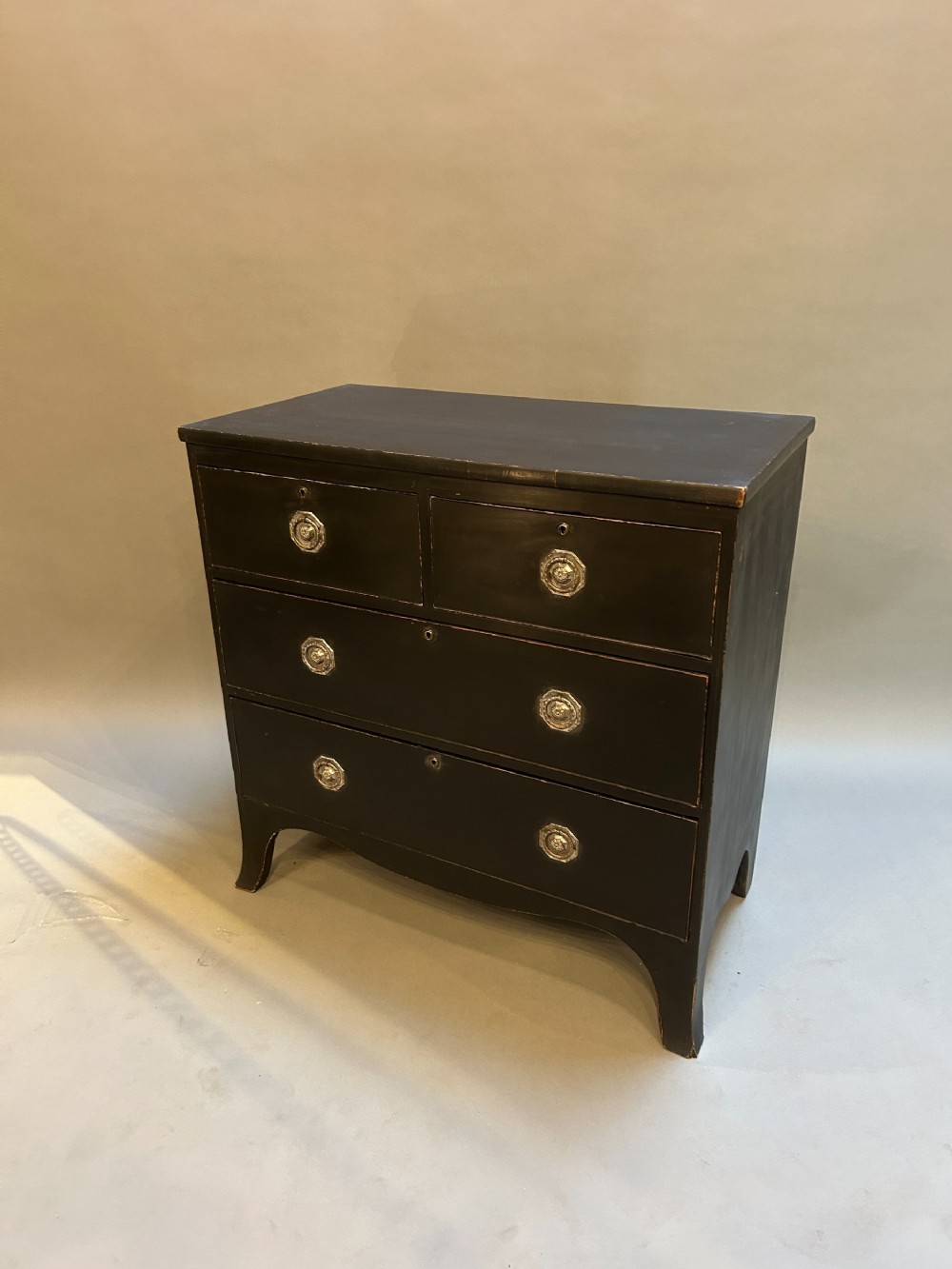 Regency Ebonised Chest Of Drawers