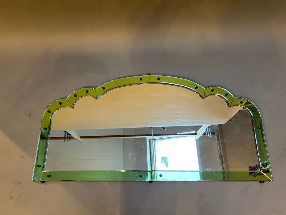 Art Deco Overmantle Mirror