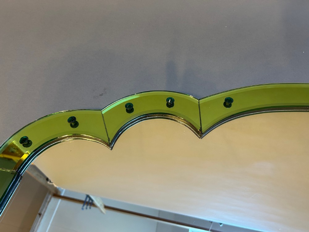Art Deco Overmantle Mirror View II