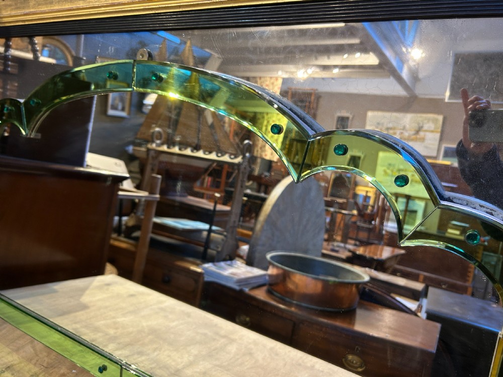 Art Deco Overmantle Mirror View V