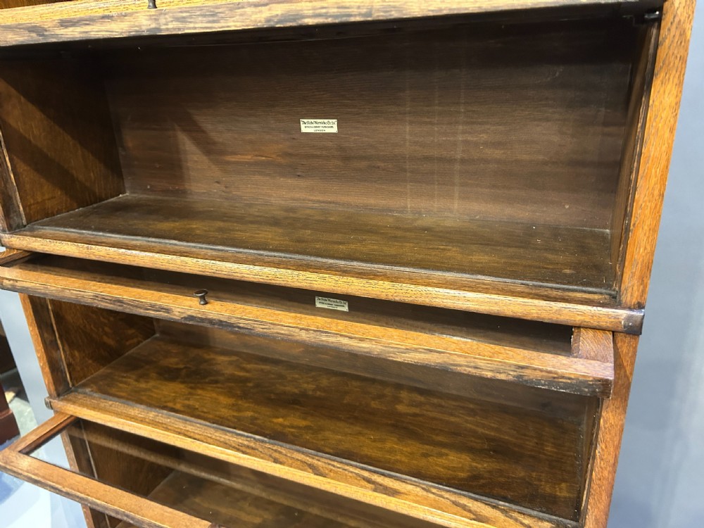 globe wernicke oak stacking bookcase View V