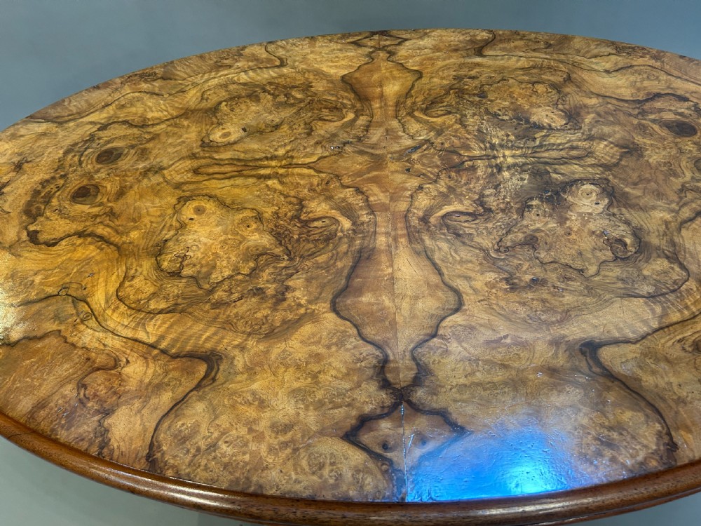 Victorian Oval Walnut Coffee Table View V