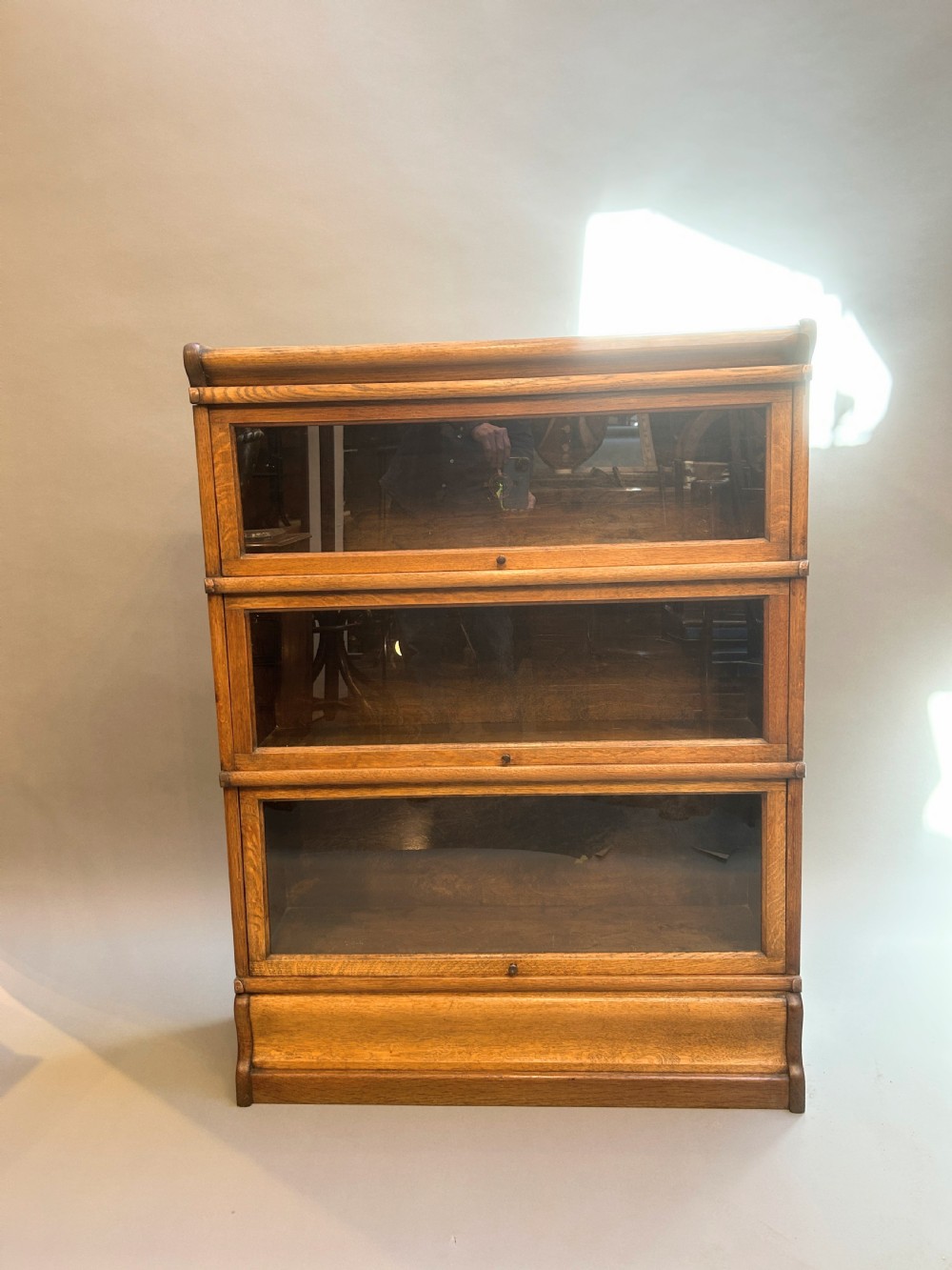 Globe Wernicke Oak Bookcase View III