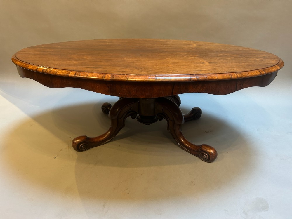 Victorian Rosewood Oval Coffee Table View IV