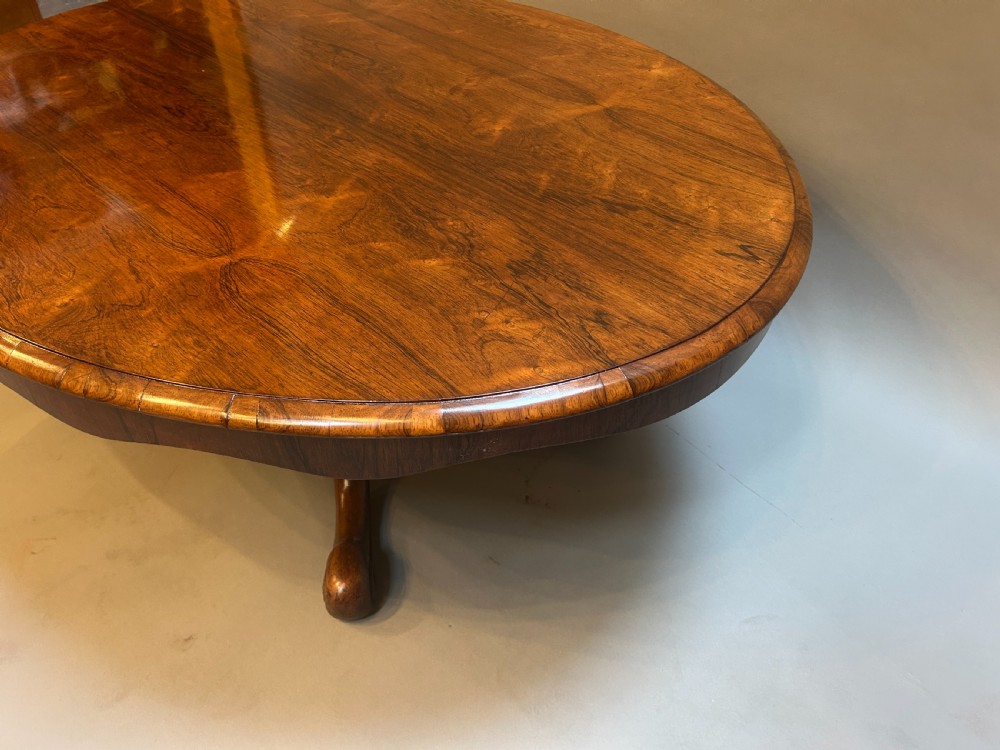 Victorian Rosewood Oval Coffee Table View V