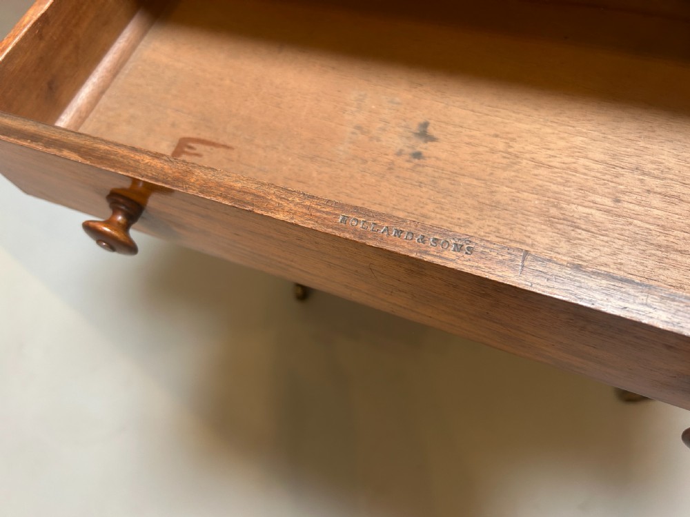 C19th Walnut Side Table, Holland & Son View V