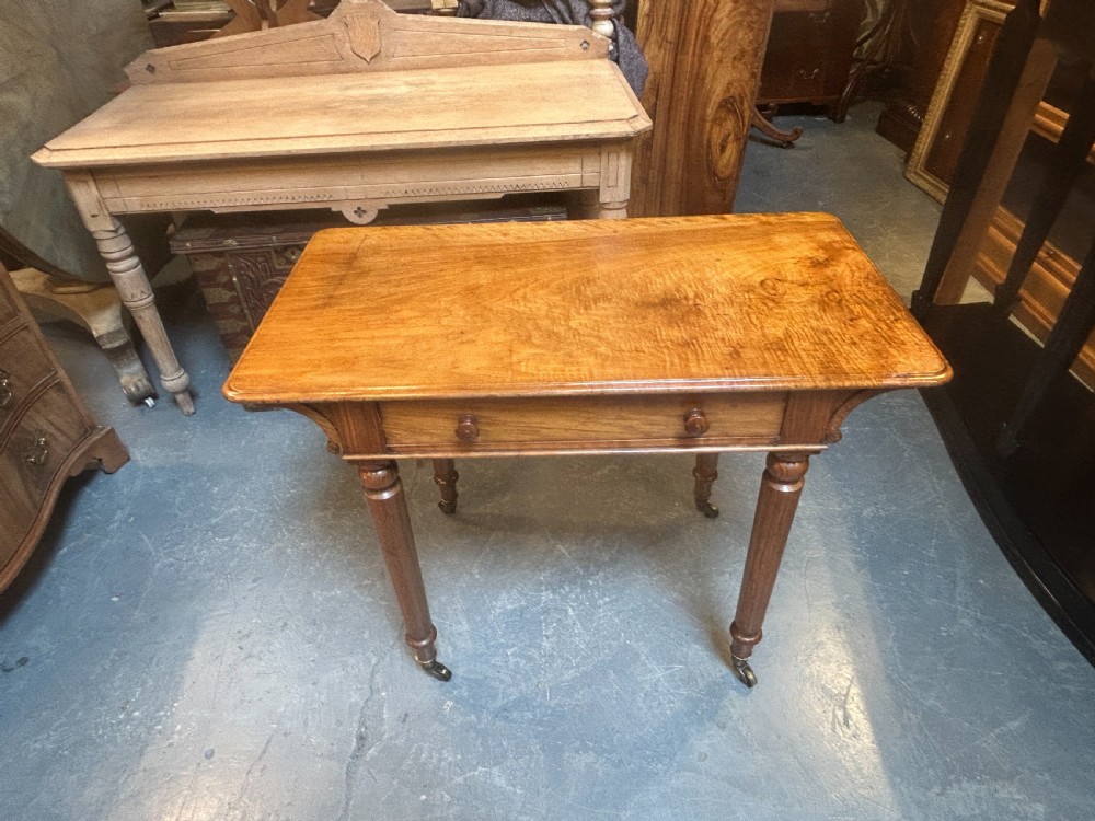 C19th Walnut Side Table, Holland & Son View XII