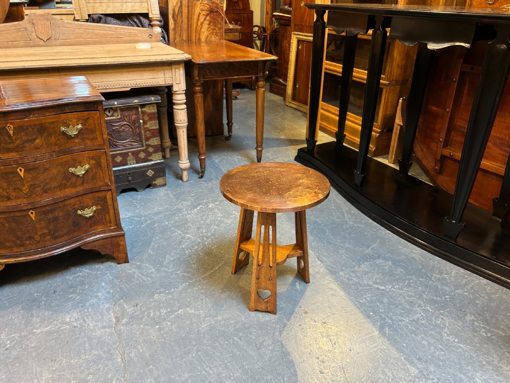 Arts & Crafts Oak Occasional Table, Liberty & Co View VII