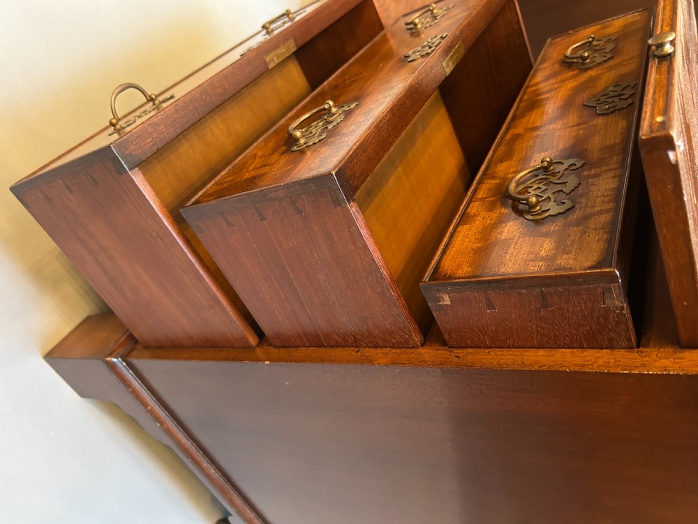 Pair Georgian Revival Bedside Chest Of Drawers View III