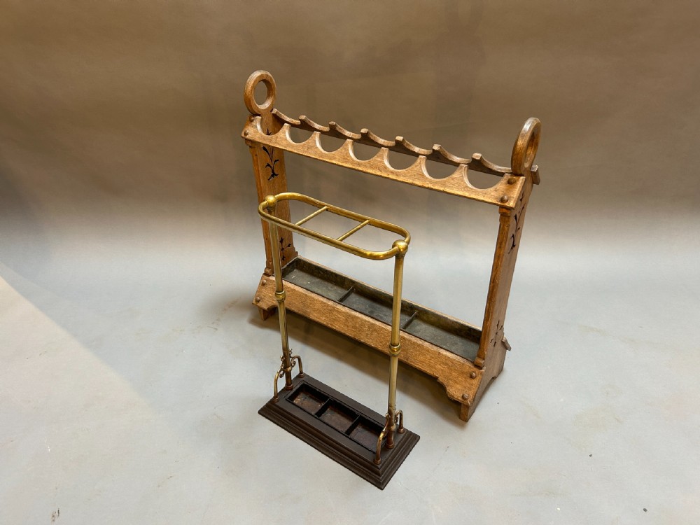 Victorian Brass Stick Umbrella Stand View VI