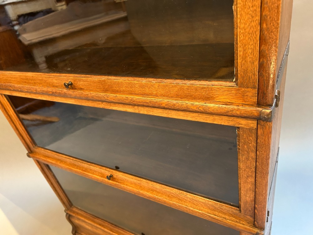 Globe Wernicke Bookcase Of 3 Larger Sections View II