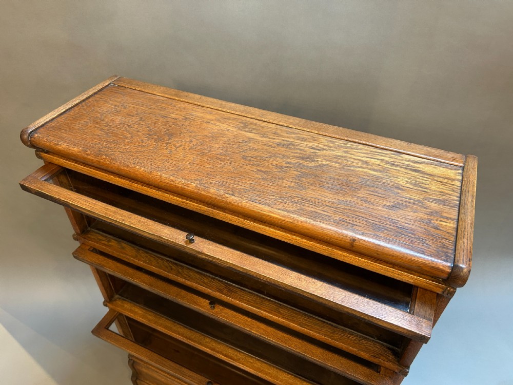 Globe Wernicke Bookcase Of 3 Larger Sections View IV