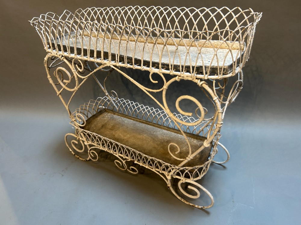 Victorian Wirework Jardiniere planter View II