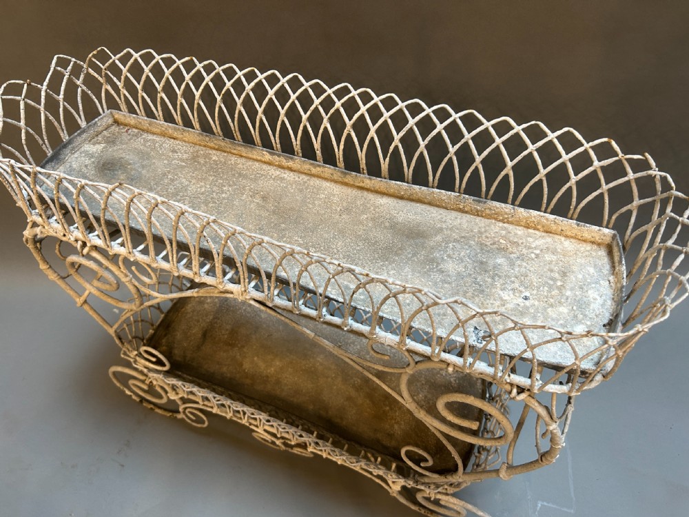 Victorian Wirework Jardiniere planter View III