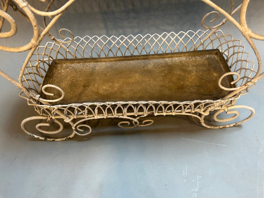 Victorian Wirework Jardiniere planter View VI