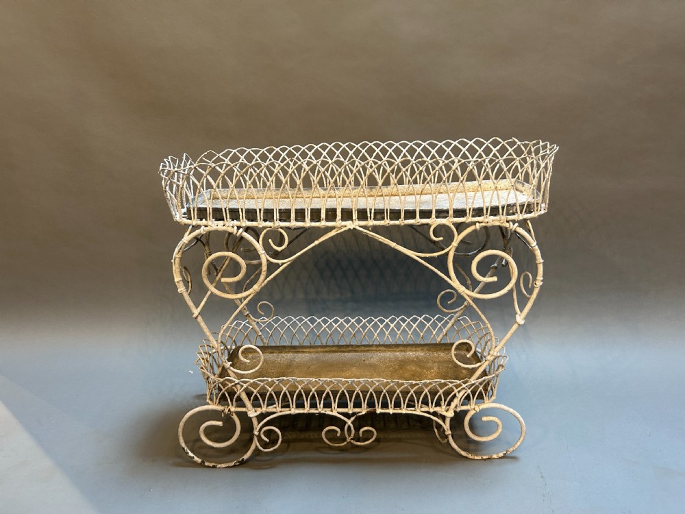 Victorian Wirework Jardiniere planter View VII