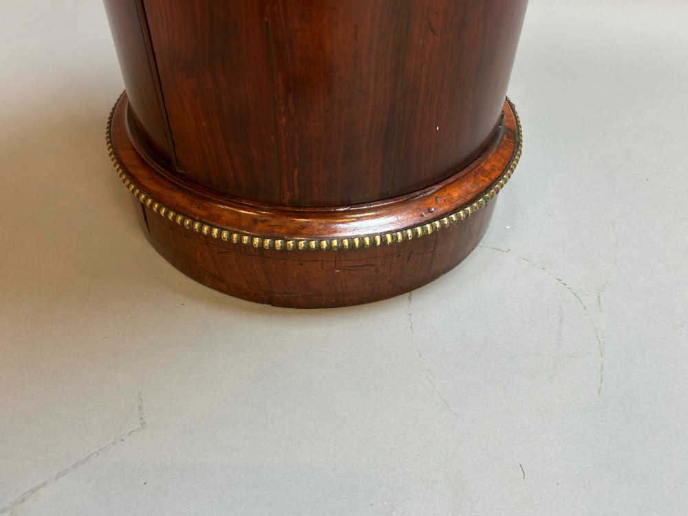 Victorian Mahogany Cylindrical Pedestal Cupboard View II