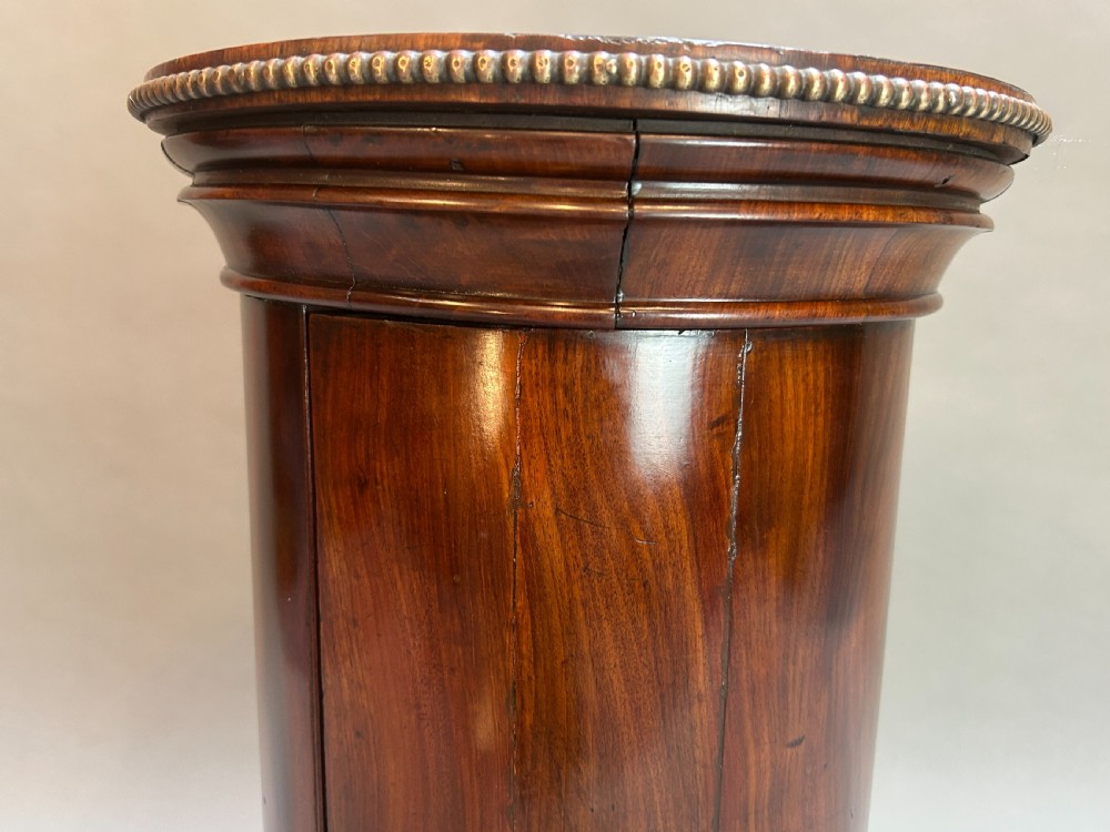 Victorian Mahogany Cylindrical Pedestal Cupboard View III