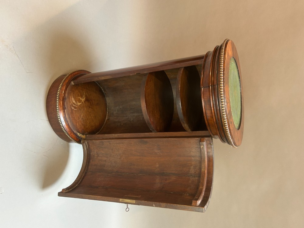 Victorian Mahogany Cylindrical Pedestal Cupboard View V
