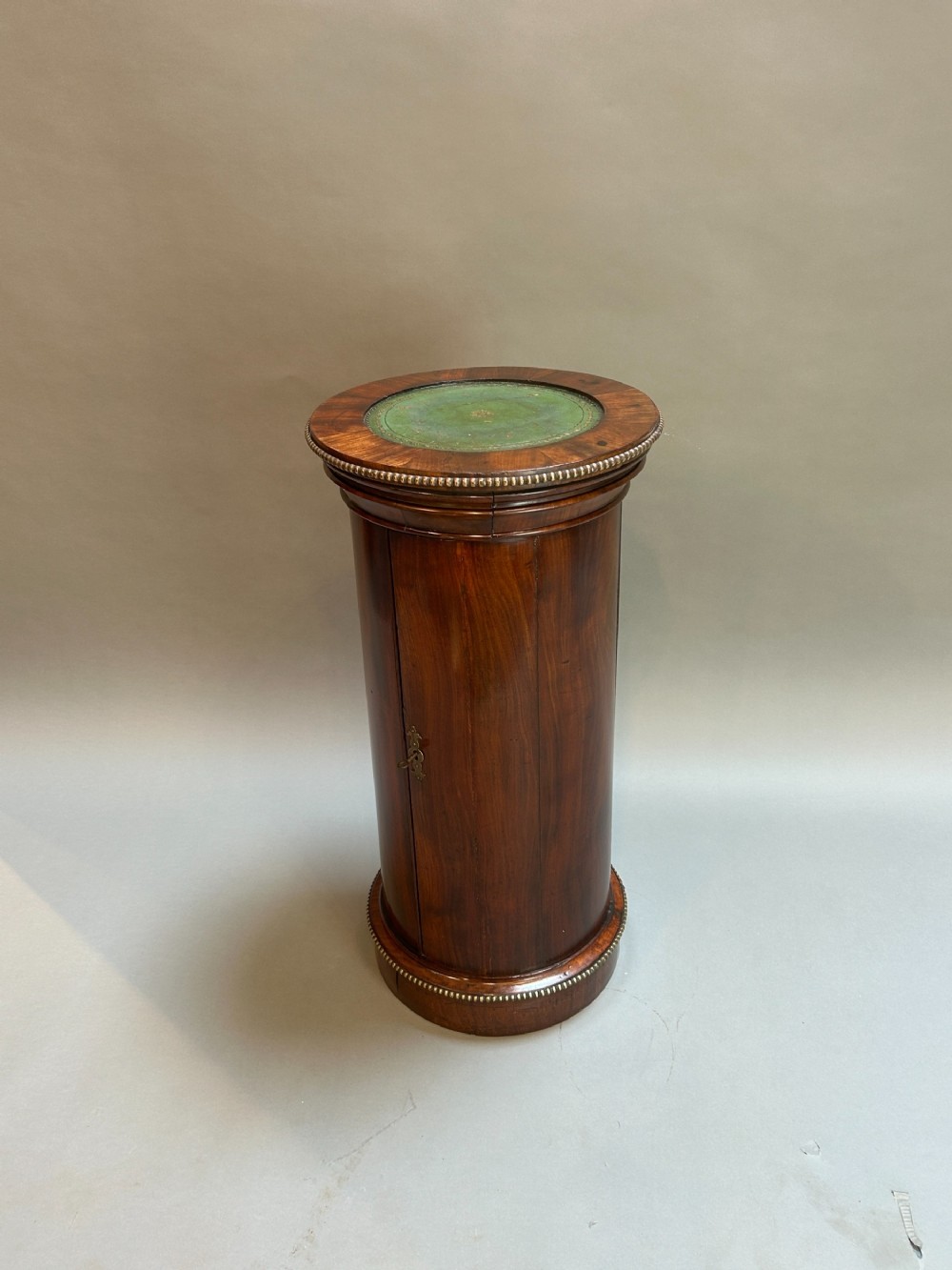 Victorian Mahogany Cylindrical Pedestal Cupboard