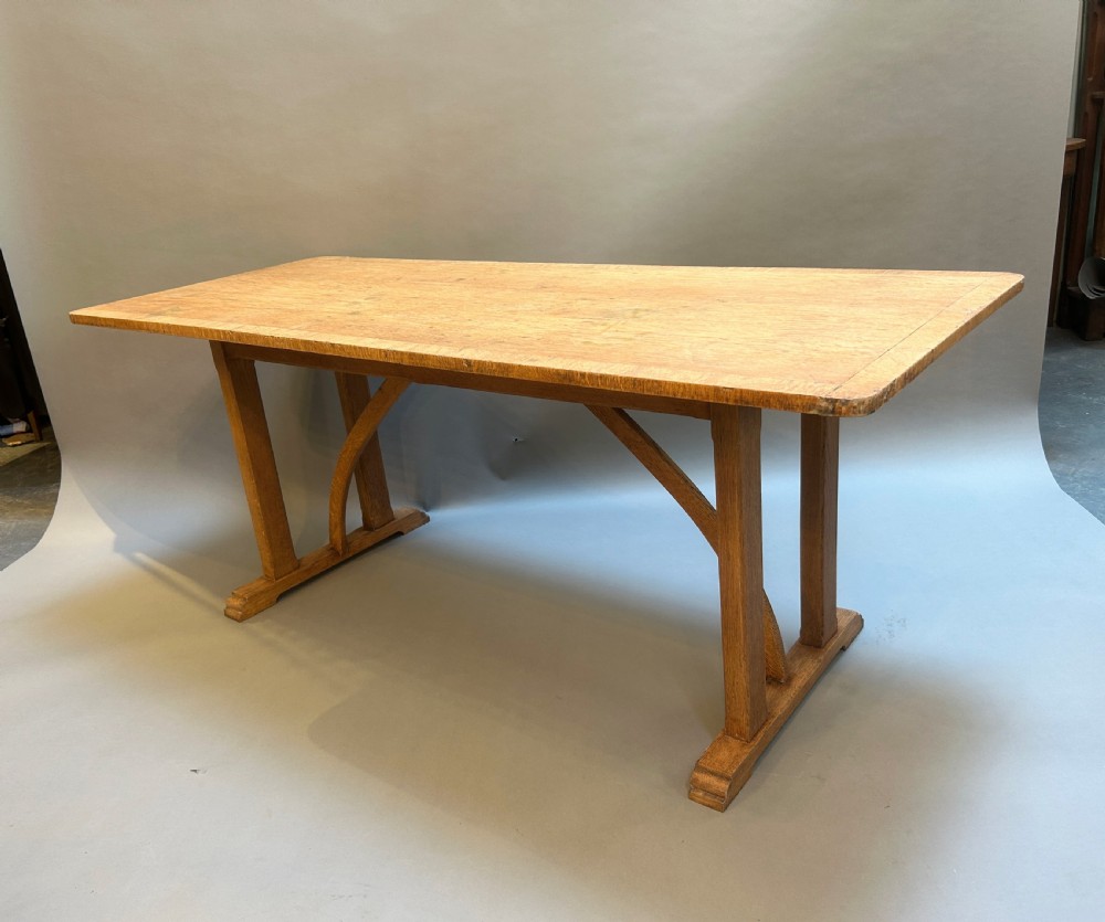 Cotswold School Oak Table , Labelled