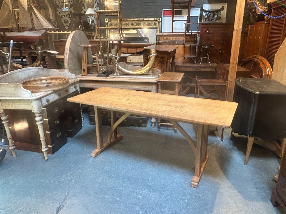 Cotswold School Oak Table , Labelled View XIII