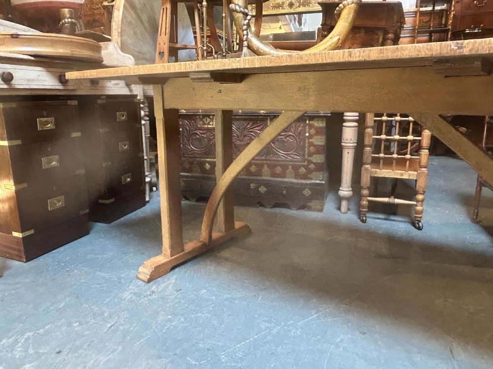 Cotswold School Oak Table , Labelled View XV