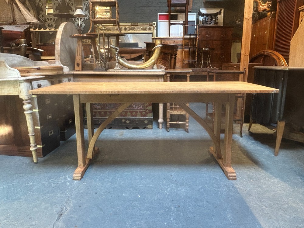 Cotswold School Oak Table , Labelled View XVI