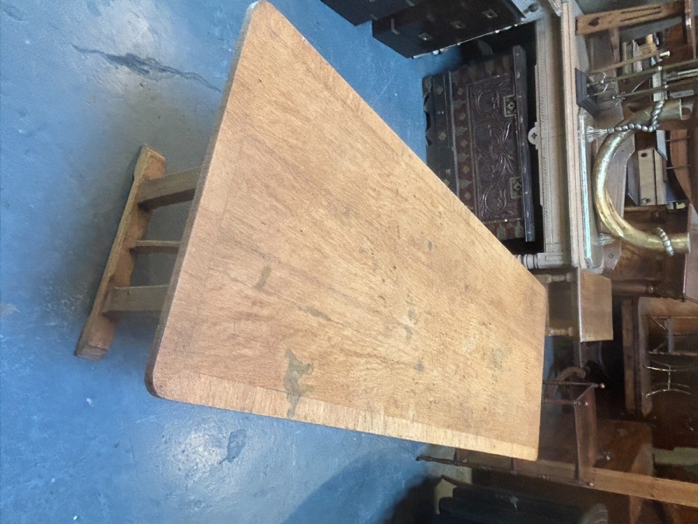 Cotswold School Oak Table , Labelled View XVIII