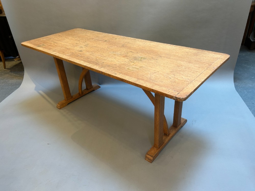 Cotswold School Oak Table , Labelled View XX