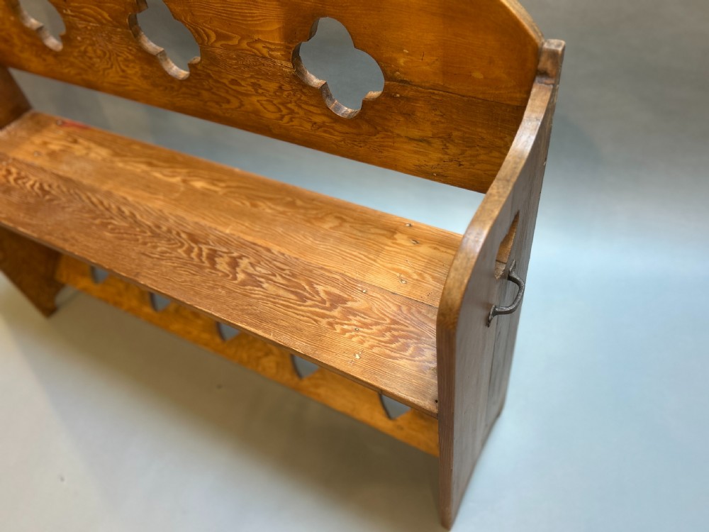 Arts And Crafts Vintage Hall Bench View II