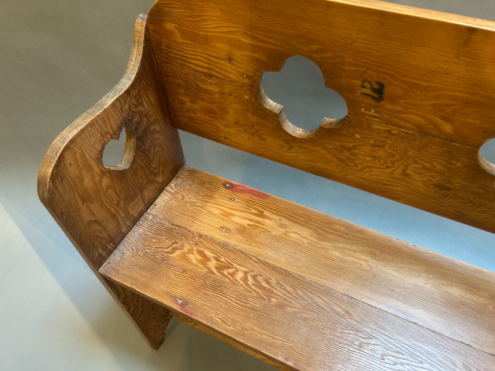 Arts And Crafts Vintage Hall Bench View IV