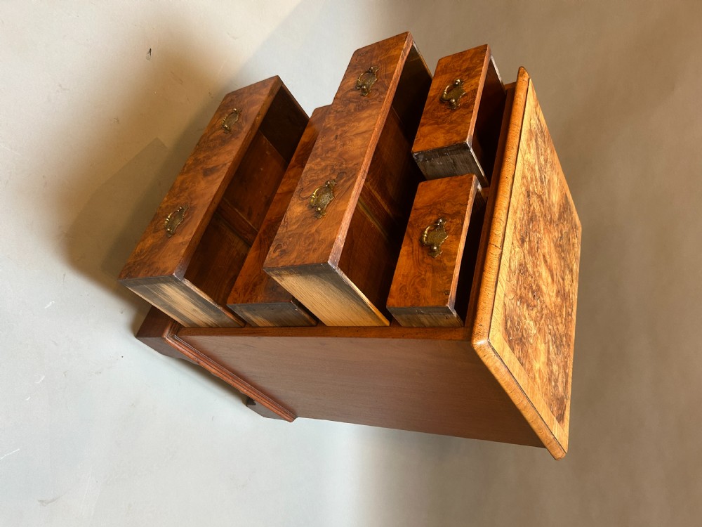 Antique Small Walnut Chest Of Drawers View III