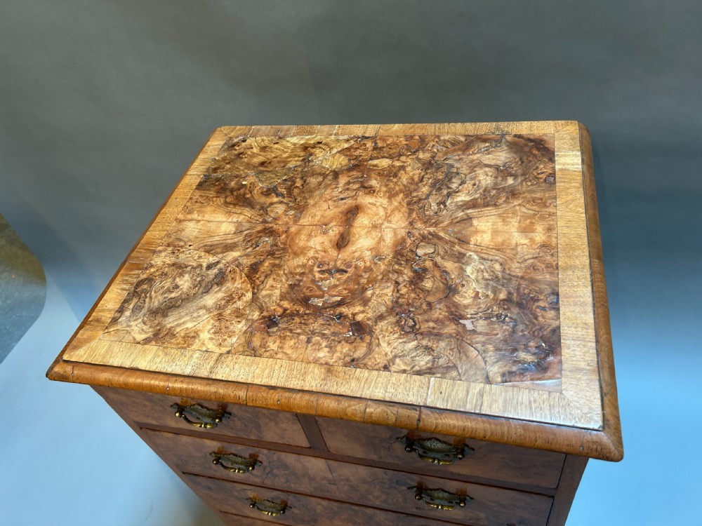 Antique Small Walnut Chest Of Drawers View VI