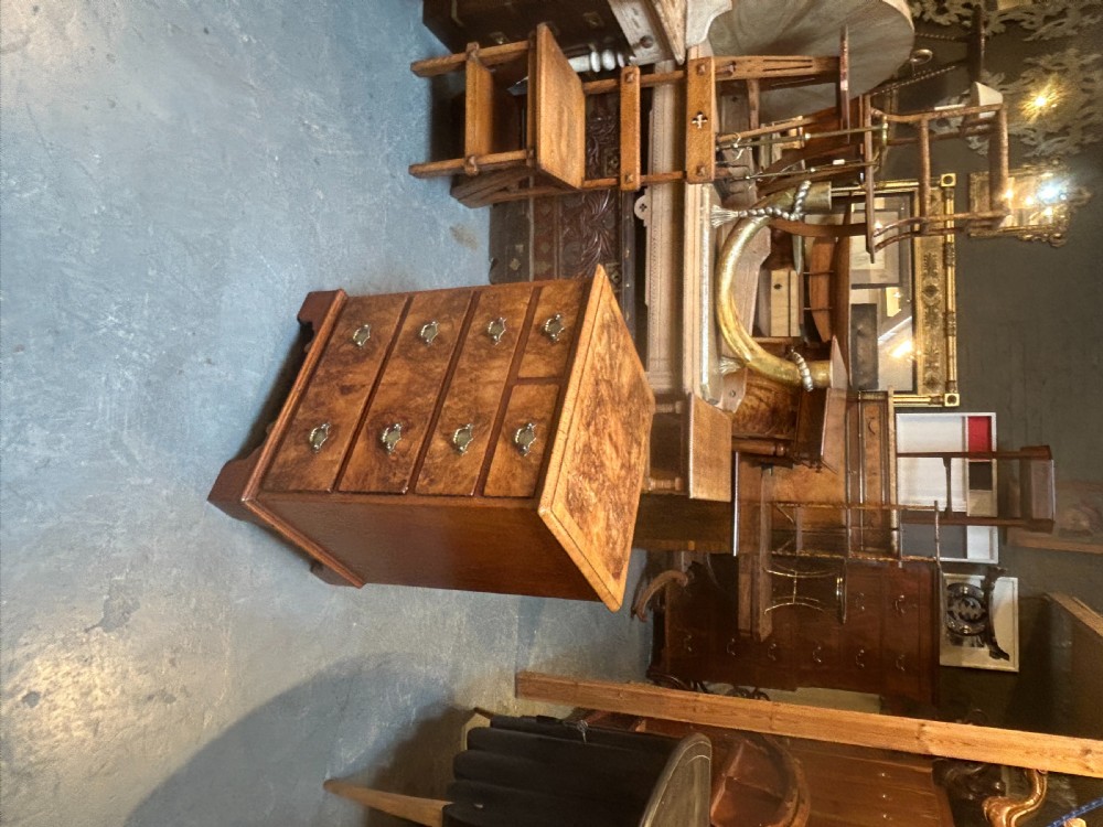 Antique Small Walnut Chest Of Drawers View VII