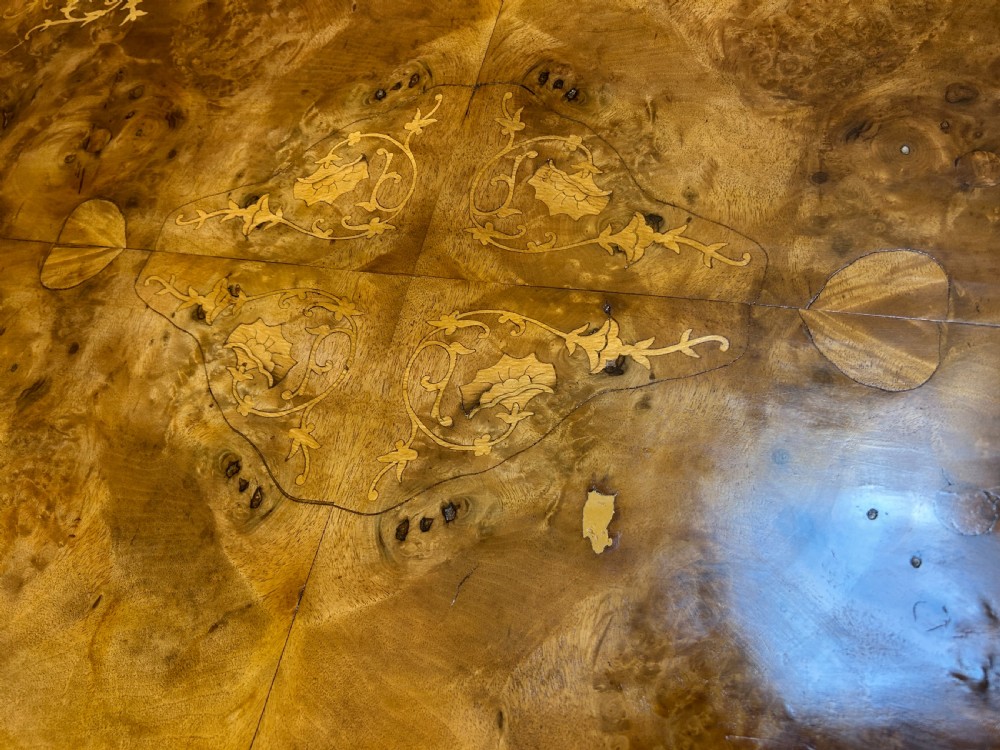 Victorian Oval Walnut Coffee Table View IV