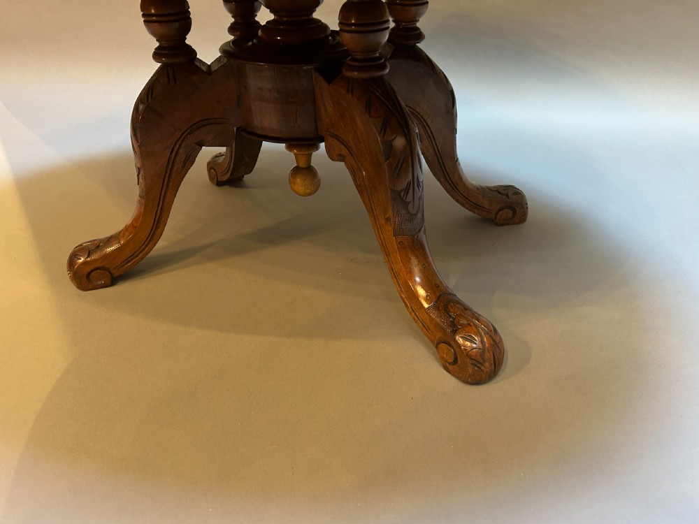 Victorian Oval Walnut Coffee Table View VI