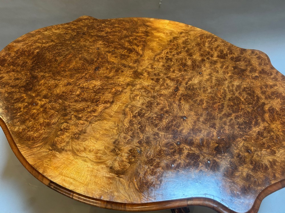 Victorian Burr Walnut Coffee Table View II