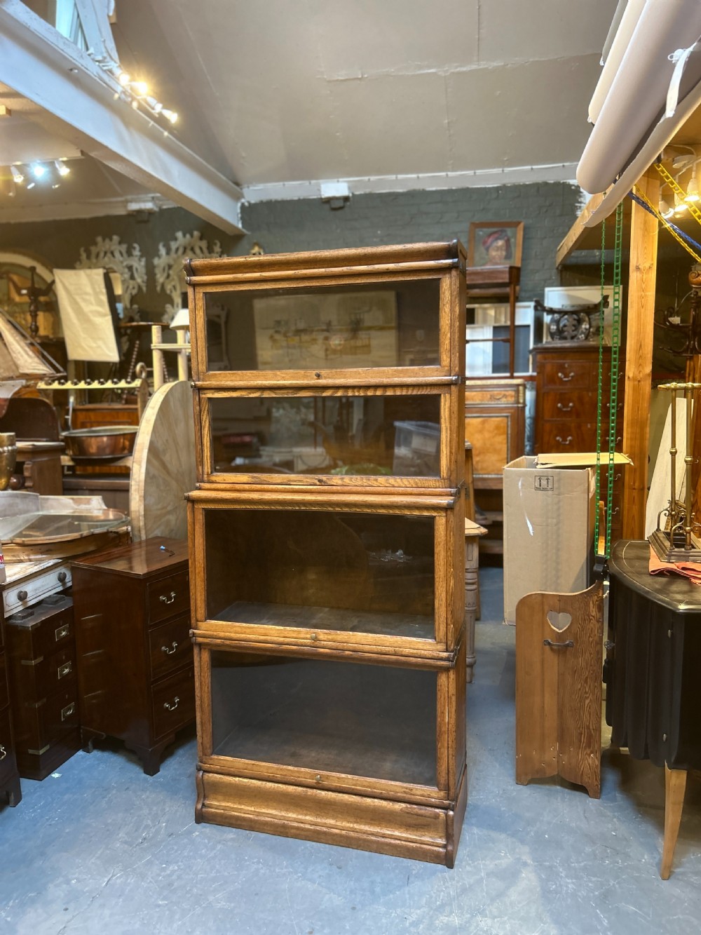 Rare Globe Wernicke Stacking Bookcase View XI
