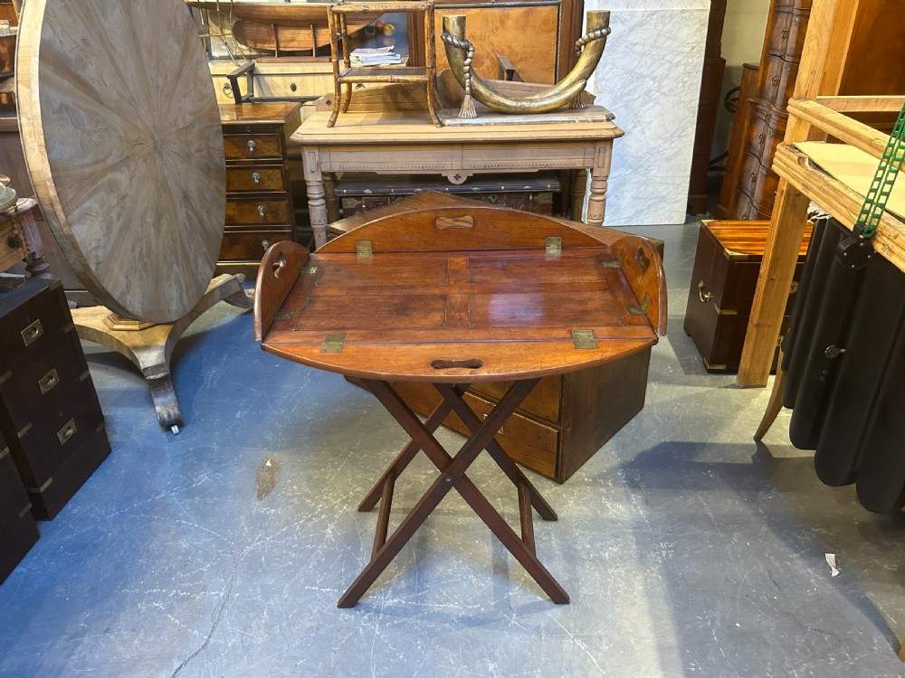 George III Mahogany Butlers Tray View X