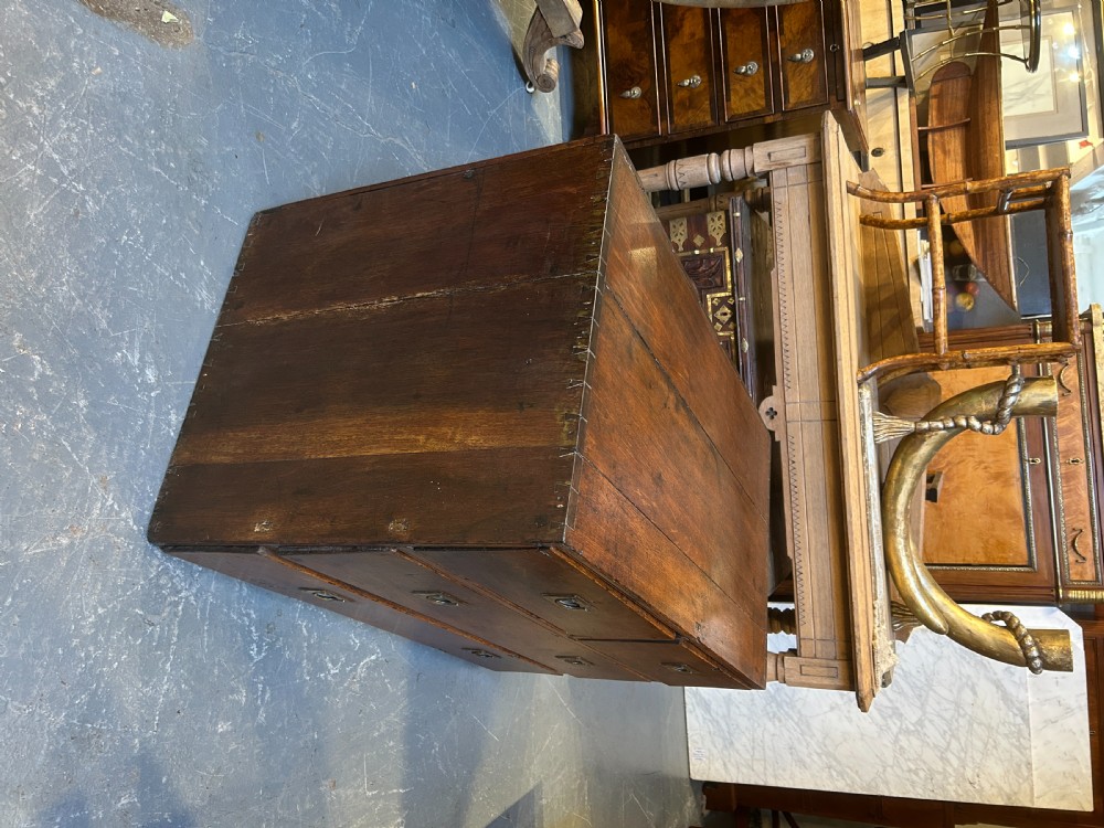 Pair Colonial Campaign  Chest Of Drawers View IX