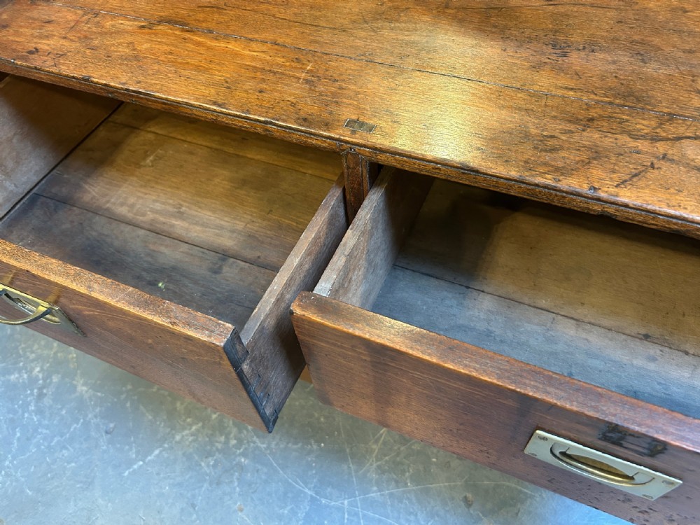 Pair Colonial Campaign  Chest Of Drawers View XIII