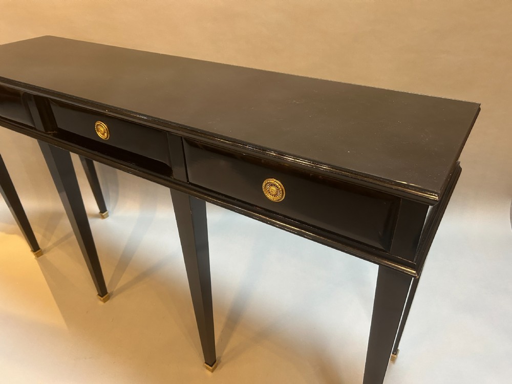 early C20th Italian ebonised console table View II