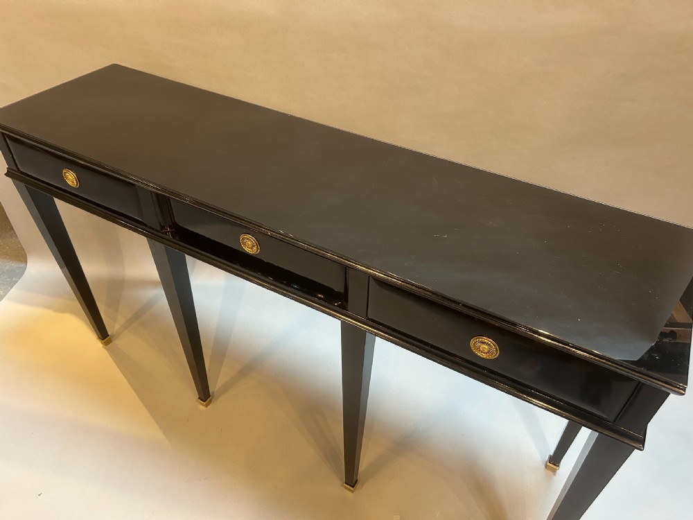 early C20th Italian ebonised console table View III