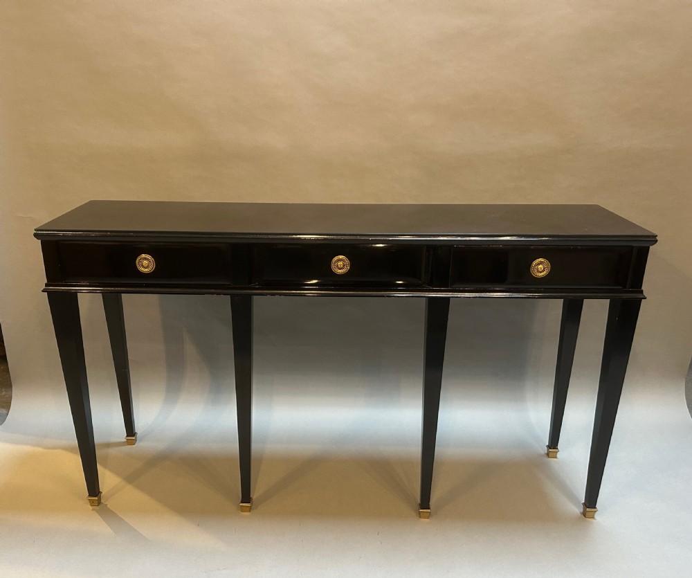early C20th Italian ebonised console table View IV